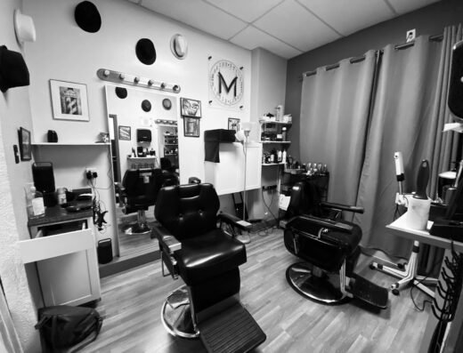 Modern barber lounge